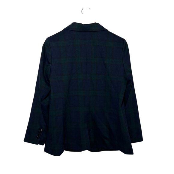 Lauren Ralph Lauren Blue and Green Plaid Blazer - Picture 2 of 14